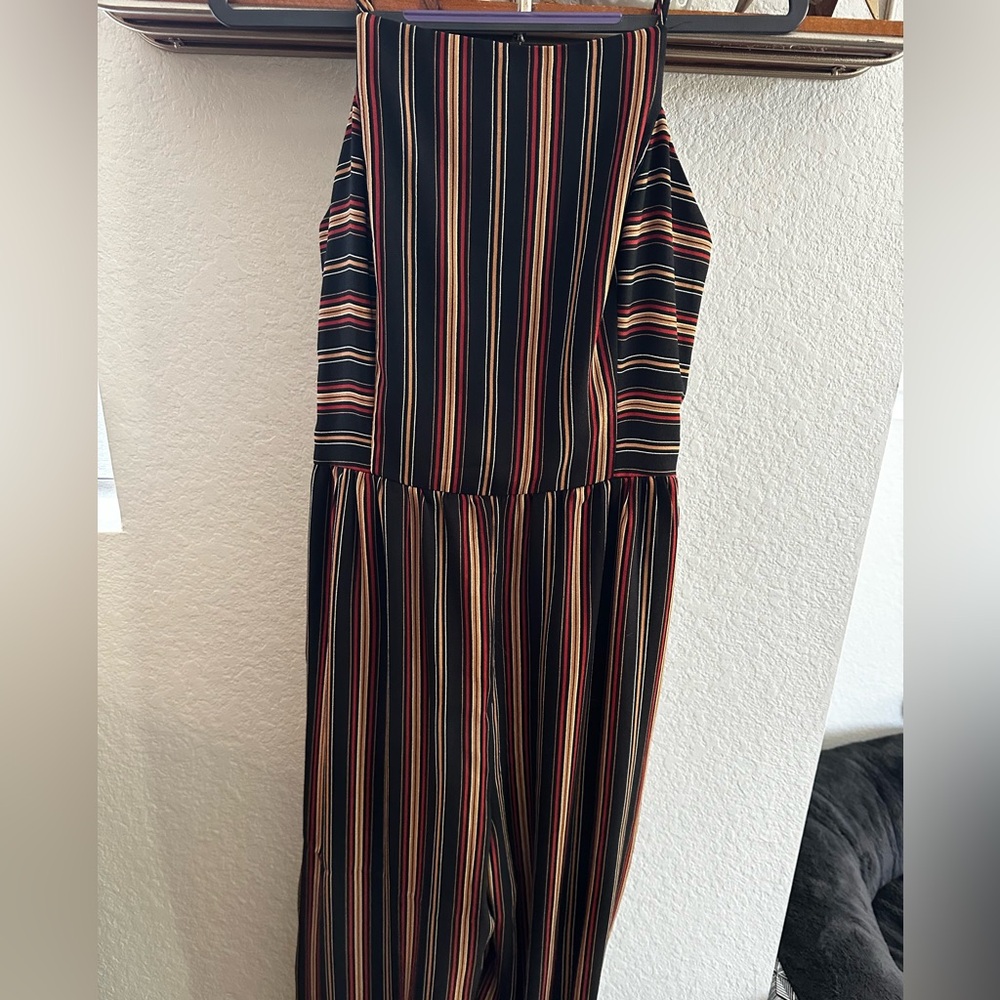 Striped jumpsuit